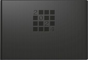 Wochenkalender, Taschenkalender, 2024, Modell Septimus, Papier-Einband Linea, schwarz